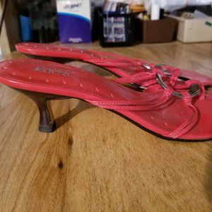 Women's Shoes Size 8 M Franco Sarto Pink Color Sandals 2" Heels New